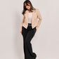 Structured Cropped Power Blazer (P115046)