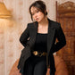 Lace Trim Tailored Blazer – Soft Power Statement (D7203)