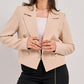 Structured Cropped Power Blazer (P115046)