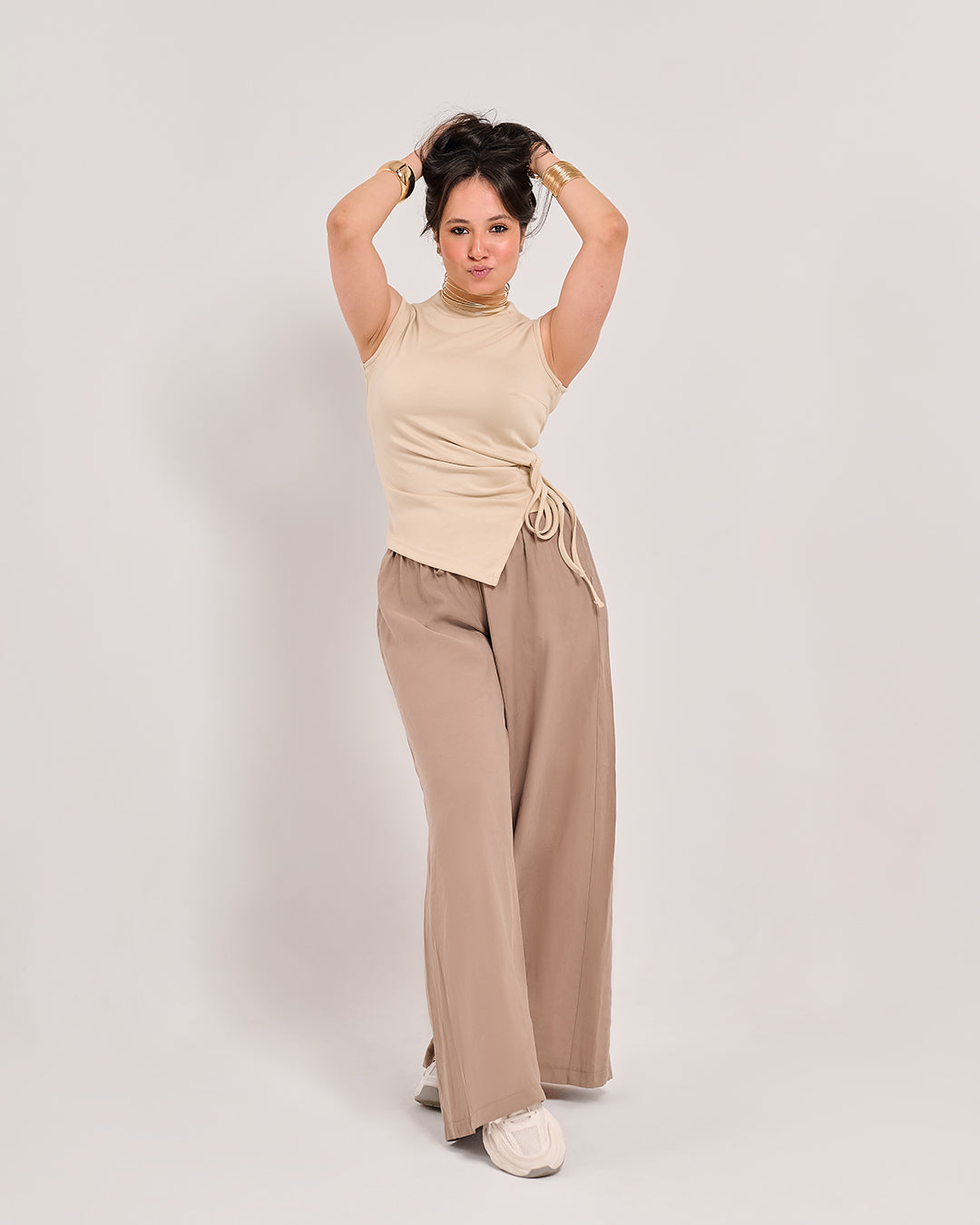 Draped Wrap Top – Modern Minimal Essential M26-1083