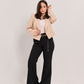 Structured Cropped Power Blazer (P115046)