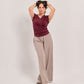 Soft Wide-Leg Pull-On Lounge Trousers (M261306)