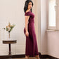 Draped Midi Dress – Sculpted Minimal Elegance (D4216)