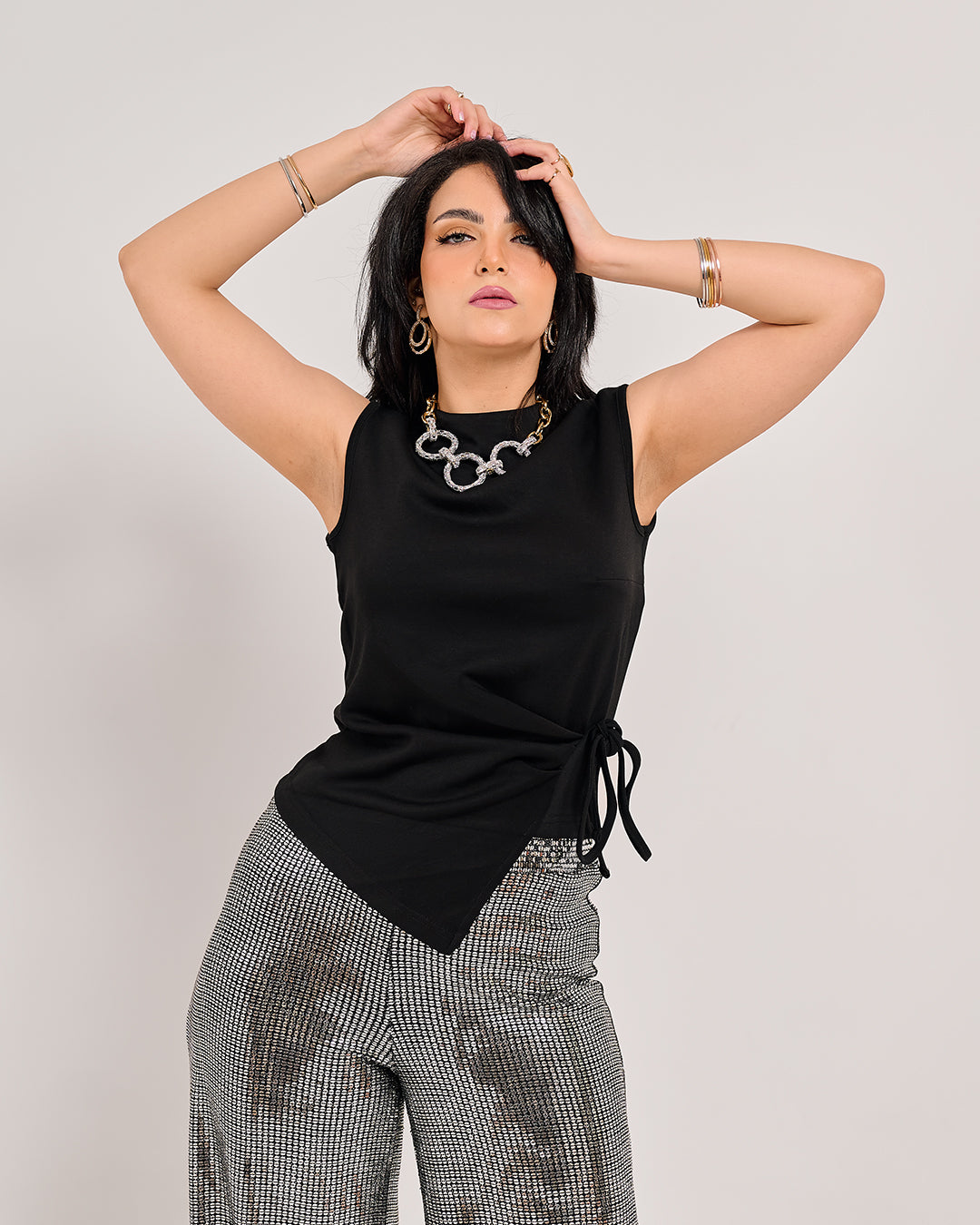 Draped Wrap Top – Modern Minimal Essential M26-1083