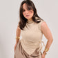 Draped Wrap Top – Modern Minimal Essential M26-1083