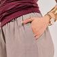 Soft Wide-Leg Pull-On Lounge Trousers (M261306)