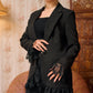 Lace Trim Tailored Blazer – Soft Power Statement (D7203)