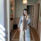 Blue Paisley Floral Longline Open Cardigan