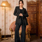 Lace Trim Tailored Blazer – Soft Power Statement (D7203)