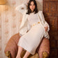 Lace Trim Tailored Blazer – Soft Power Statement (D7203)