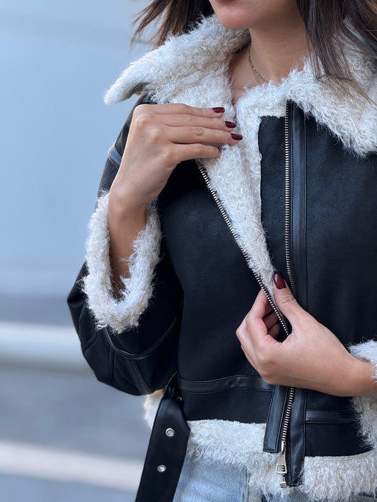 Leather Fur Jacket