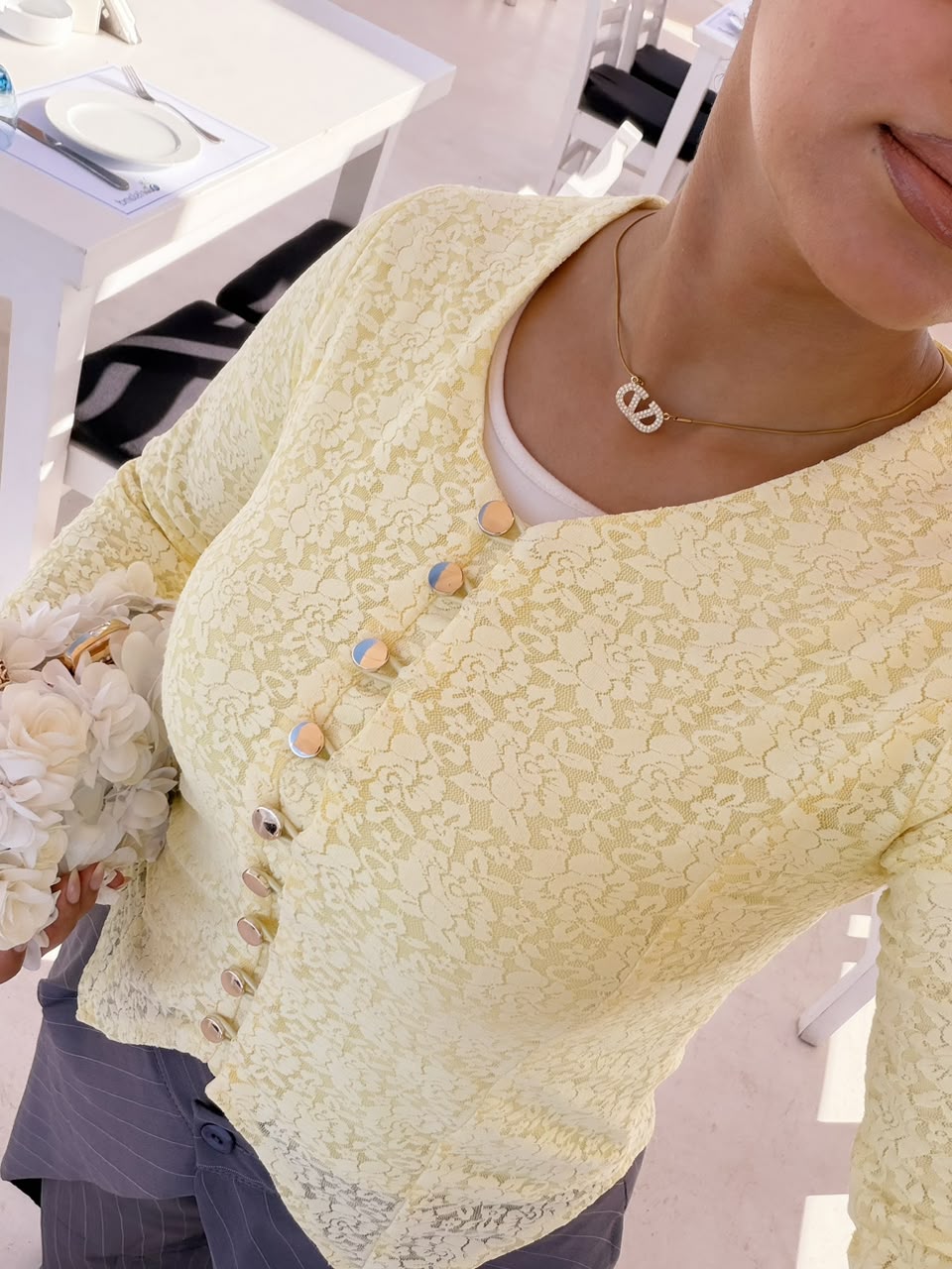 The Lace Point Blouse