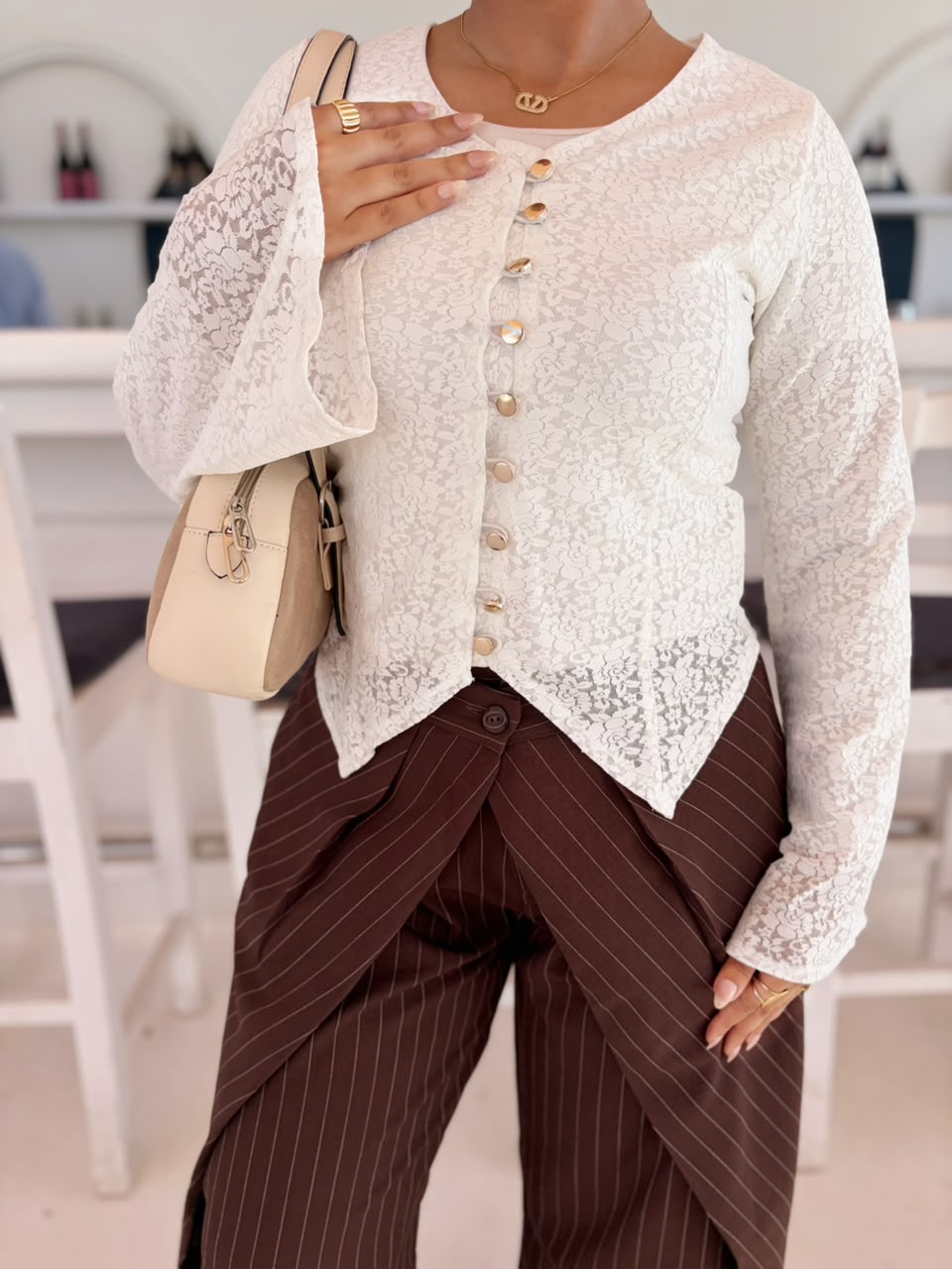 The Lace Point Blouse